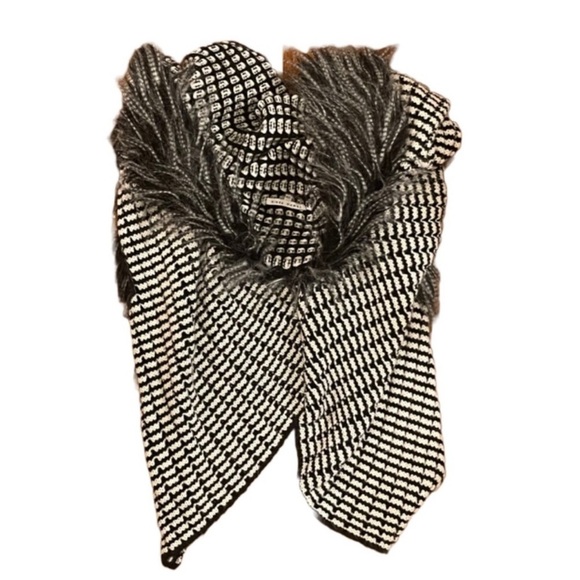 TEMPO PARIS FAUX FUR OPEN FRONT CARDIGAN SIZE S/M - Picture 2 of 8